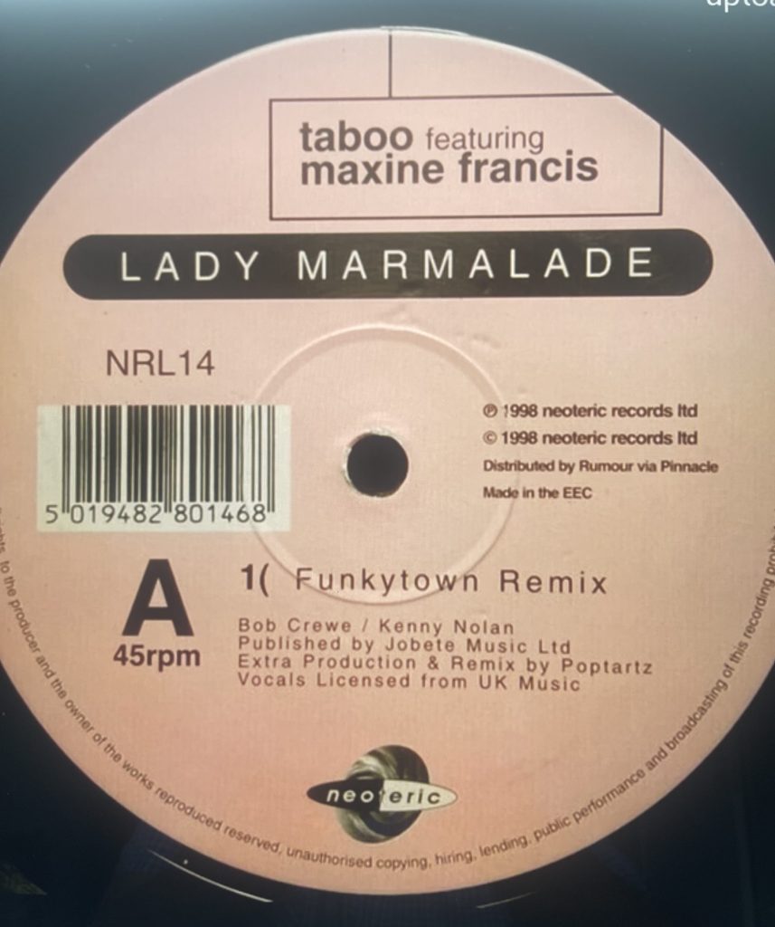 Neoteric Records - Taboo Featuring-Maxine Francis